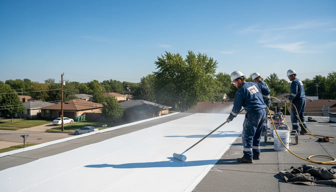 Commercial roof coating in Broomall, PA near me